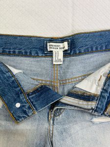 Forever 21 Distressed Light Wash Denim shorts