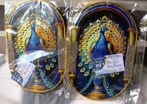 Certified Natural Pyrite Lapis Peacock Crystal Art
