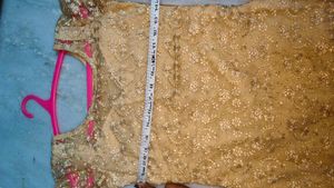 Elegant Gold Embroidered Kurta