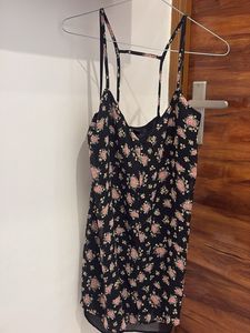 Floral Print Spaghetti Strap Dress