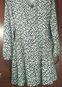 Stylish Printed V-Neck Mini Dress LR-89