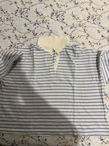 Striped polo t shirt