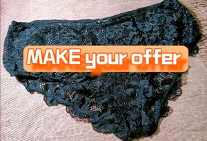 Elegant Black Lace Briefs