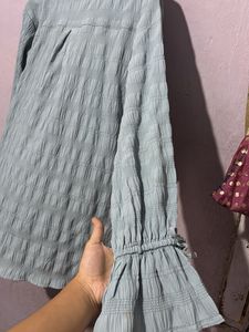 styli Chic Textured Button-Up Shirt