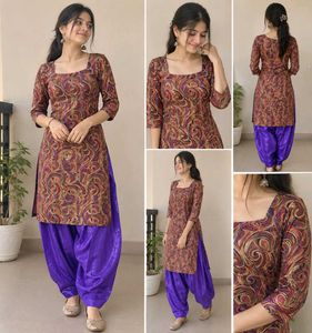 Printed Kurta with Patiala Pants