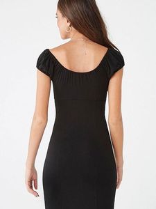 Forever 21 Black Regular Fit A-Line Dress