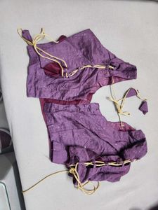 Elegant Purple Banarasi Silk Saree
