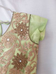 Pista Green Princess Gown