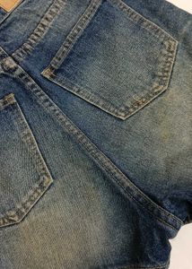 Blue Denim High Waisted Shorts