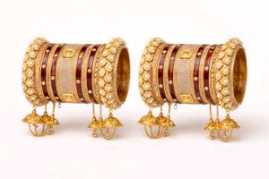 Exquisite Indian Bridal Chura with Danglers