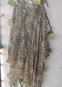 Leopard Print Kimono Cover-Up