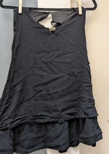 Chic Black Layered Sleeveless Top