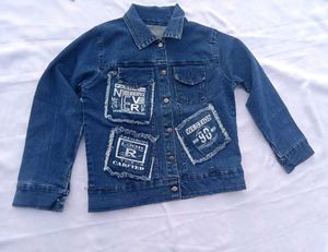 Stylish Denim Jacket with Patches