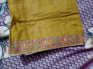 pure cotton Prints Embroidered Kurta Set
