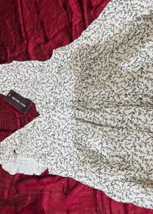 Floral Ruched V-Neck Top
