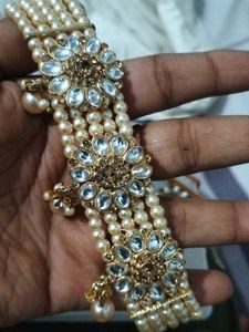 Exquisite Pearl &amp; Kundan Bridal Set