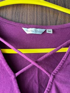 V-Neck  Long Sleeve Top