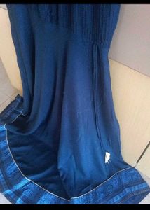 Navy Blue Flared Kurta/Gown