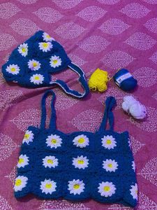 Crochet Daisy Crop Top
