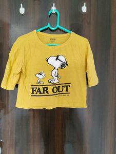 Yellow Snoopy "Far Out" T-Shirt