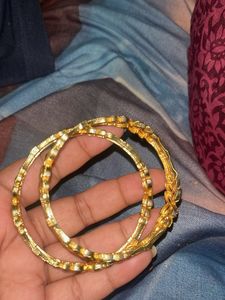 Elegant Gold-Plated Bangles