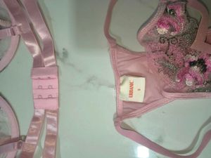 Urbanic savana Sheer Embroidered Lingerie Set