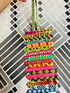 Hand Made Wall Hanging & 2 Mandala Arts