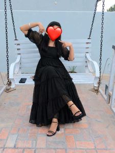 Chic Black Tiered Maxi Dress