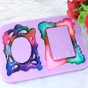 Handcrafted Double Photo Frame, fridge magnets
