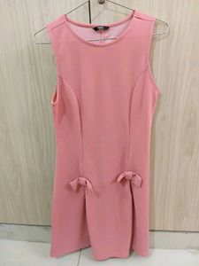 Pink Bow Detail Dress(NEW)