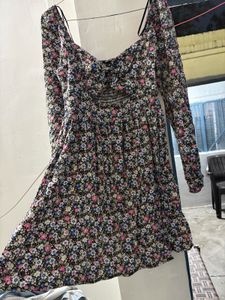 Floral Print Mini Dress