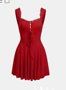 Savana red mini dress