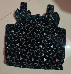 Sparkly Black Top for Girls