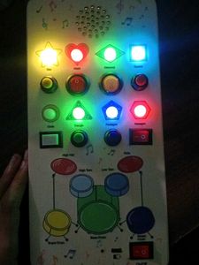 Interactive Music Toy with Lights & Drum Set