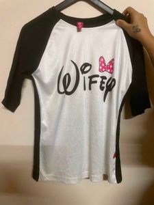 Wifey Minnie Mouse Baseball Tee