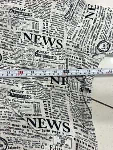 Newspaper Print Button-Up Shirt