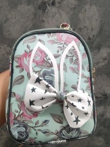 Cute Floral Bunny Backpack