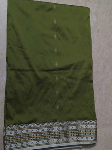 Elegant Olive Green Saree