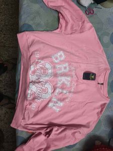 Teamspirit Pink Sweatshirt in XXL size loose fit