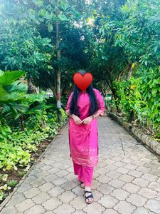 Elegant Pink Kurta Set with Dupatta