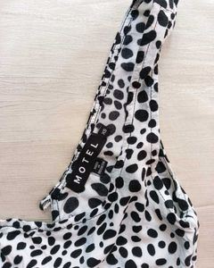 Dalmatian Print Cropped Top