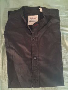 Men's Classic Black Button-Up Shirt