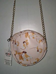 Cute Floral Round Sling Bag