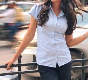 Ruffle Sleeve Striped Button-Up Top