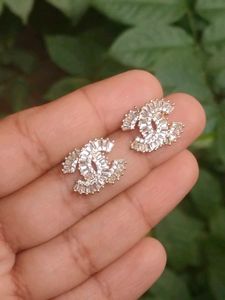 Designer Inspired CC Stud Earrings