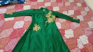 Elegant Green Embellished Gown