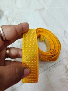New Beautiful Yellow Lace For Saree
