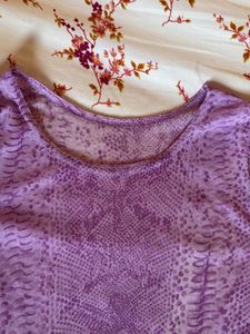 Purple Patterned Top