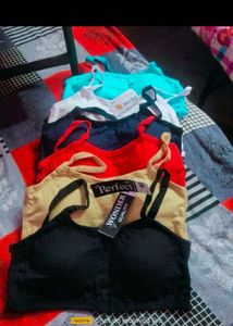 🔥SALE🔥Combo of 5 Women's Cotton Camisole Bras