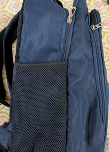 Stylish Navy Backpack with JNU logo